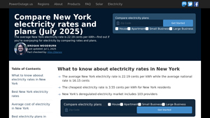 Compare New York electricity rates and plans (June 2025) - cheapest energy supplier nyc