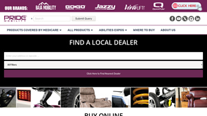 Pride Mobility Products - Dealer Locator - mobility equipment supplier