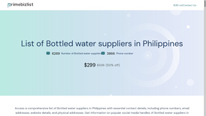 List of Bottled water suppliers in Philippines | PrimeBizList - bottled water supplier