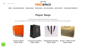 Paper Bags Printing & Supplier | Print & Pack Singapore - paper bag supplier