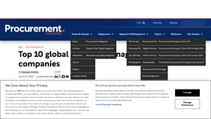 Top 10 global supplier management companies - Procurement Mag - global supplier