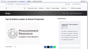 Top 10 Diesel Manufacturers In The World - Procurement Resource - biggest oil supplier in the world