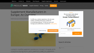 List of Supplement Manufacturers in Europe: Our Top 12 Picks - Productmkr - best supplement supplier