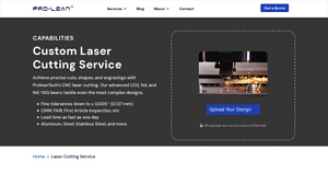 Custom Laser Cutting Services | CNC Laser Cutting | ProLean - laser cutter service