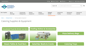 Catering Supplies & Equipment - Rapids Wholesale - catering food and drink supplier