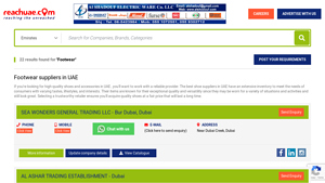 Search for Footwear in UAE - Footwear Suppliers & Dealers in UAE - ReachUAE - footwear supplier