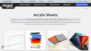 Wholesale Plexiglass Sheets - Acrylic Sheets Wholesale - Regal Plastics - acrylic sheet plexiglass suppliers