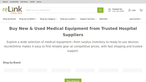 Buy & Sell Medical Equipment | New, Used & Certified | reLink Online - used medical equipment supplier