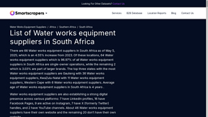 List Of Water works equipment suppliers in South Africa - water works equipment supplier
