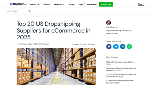 Top 20 US Dropshipping Suppliers for eCommerce in 2025 - Repricer - dropshipping supplier