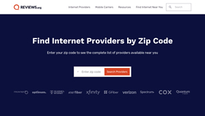 Find Internet Providers by Zip Code - Reviews.org - internet supplier in my area