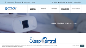 Sleep Central CPAP Supplies - Rotech Healthcare - cpap supplier