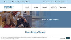 Home Oxygen Therapy - Rotech Healthcare - oxygen equipment supplier