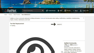 Toe Rail Replacement - SailNet Community - teak toe rail suppliers
