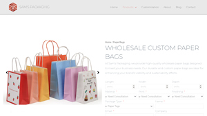 Sustainable Wholesale Paper Bags Supplier | Sam's Packaging - paper bag supplier