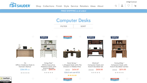 Computer & Home Office Desks - Sauder Furniture - computer desk supplier