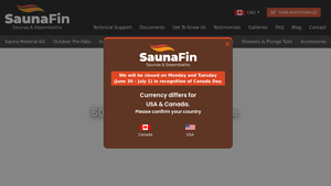 Home Saunas in Canada & USA | SaunaFin: Your Sauna Your Way - sauna supplier