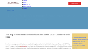 The Top 9 Hotel Furniture Manufacturers in the USA ... - Shandian Furniture - hospitality furniture suppliers