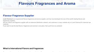 Experienced Flavours Fragrances and Aroma Supplier - Look Chemical - flavours fragrances and aroma supplier