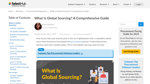 What Is Global Sourcing? 2025 Comprehensive Guide - SelectHub - global supplier