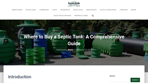 Comprehensive Guide on Where to Buy a Septic Tank Near You - septic suppliers