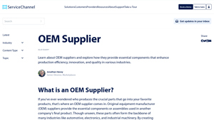 OEM Supplier | ServiceChannel - original equipment supplier
