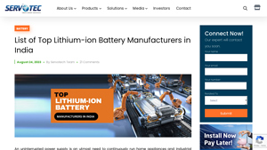 List of Top Lithium-ion Battery Manufacturers in India - lithium ion suppliers