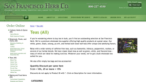 Bulk Wholesale Loose Leaf Tea | San Francisco Herb Co. - tea supplier