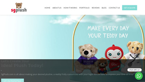 Custom Corporate Plush Supplier in Singapore, Graduation Bear - plush toy supplier