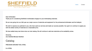 sheffieldsupply.com - knife making supplier