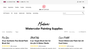 Watercolor Supplies - ZenART Watercolor Painting Supplies - Palettes ... - watercolour paint suppliers