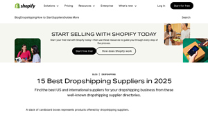 15 Best Dropshipping Suppliers in 2025 - Shopify - best dropshipping supplier