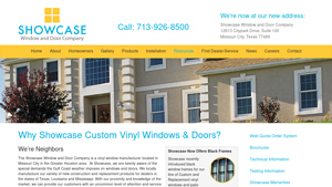 Vinyl Window Manufacturer | Greater Houston Area | Showcase Windows - vinyl window supplier