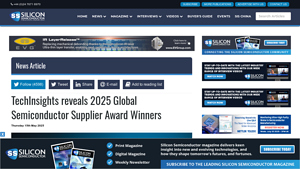 TechInsights reveals 2025 Global Semiconductor Supplier Award Winners - semiconductor supplier