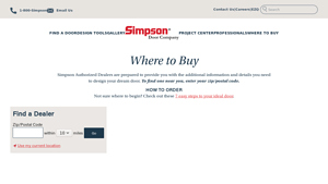 Simpson Dealer Locator | Find a Door Store - door supplier