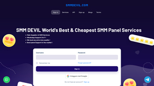 SMMDEVIL - World's #1 Cheapest & Best SMM Services Provider - main supplier of smm services