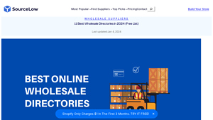 11 Best Wholesale Directories in 2024 (Free List) - SourceLow - online supplier and vendor directories
