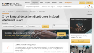 X-ray & metal detection distributors in Saudi Arabia - metal detecting equipment supplier