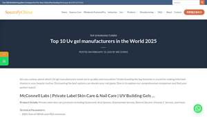 Top 10 Uv gel manufacturers in the World 2025 - sourcifychina.com - uv gel supplier