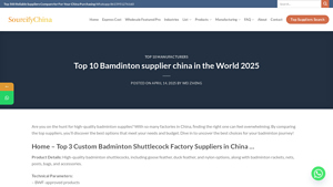 Top 10 Bamdinton supplier china in the World 2025 - bamdinton supplier china