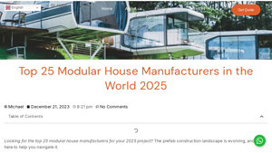 Top 25 Modular House Manufacturers in the World 2024 - modular house suppliers
