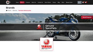 Genuine Yamaha Motorcycle Parts Supplier In Dubai - UAE - motorcycle parts supplier
