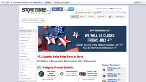 ETA Movements, Rolex Parts, Watch Batteries - Star Time Supply - parts suppliers