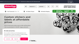 Premium Sticker Printing & Custom Stickers | StickerShop - decal supplier