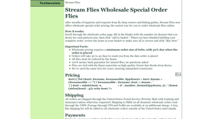 Wholesale Flies / Fly Fishing Flies Cost Less at Streamflies Online Fly ... - fishing flies supplier
