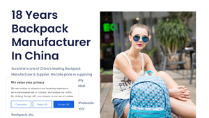 BACKPACK - Sunshine bags Manufacturer - backpack manufacturers