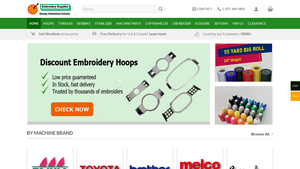 Sunway Embroidery Supplies - Embroidery machine hoops & parts - machine parts suppliers