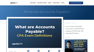 What are Accounts Payable? - SuperfastCPA CPA Review - obligations to suppliers of goods accounting