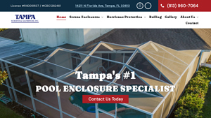 Residential & Commercial Screen Enclosures | Tampa, FL - patio enclosure supplier