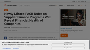 Newly Minted FASB Rules on Supplier Finance Programs Will Reveal ... - obligations to suppliers of goods accounting